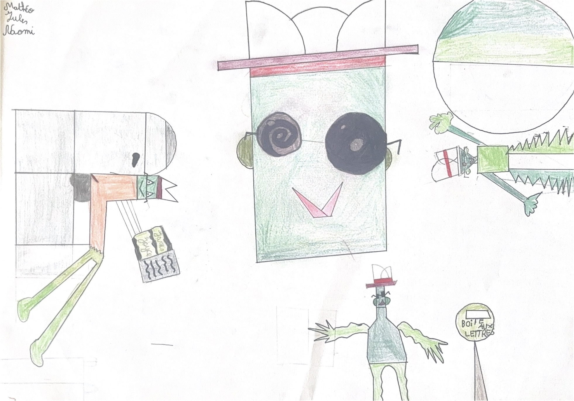 Dessin enfant CM1/2 2025 James Joyce